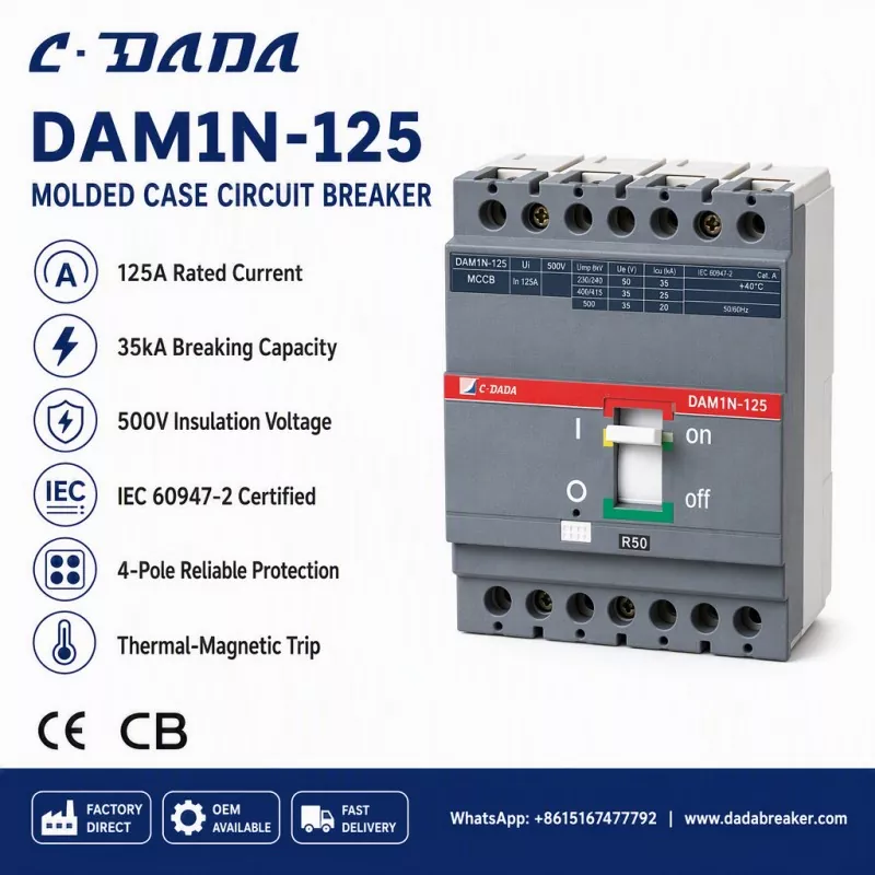 Fa'amautinoaina le Fa'asa'o Fa'asoasoaina: Ole C·DADA DAM1N-125 MCCB Fofo