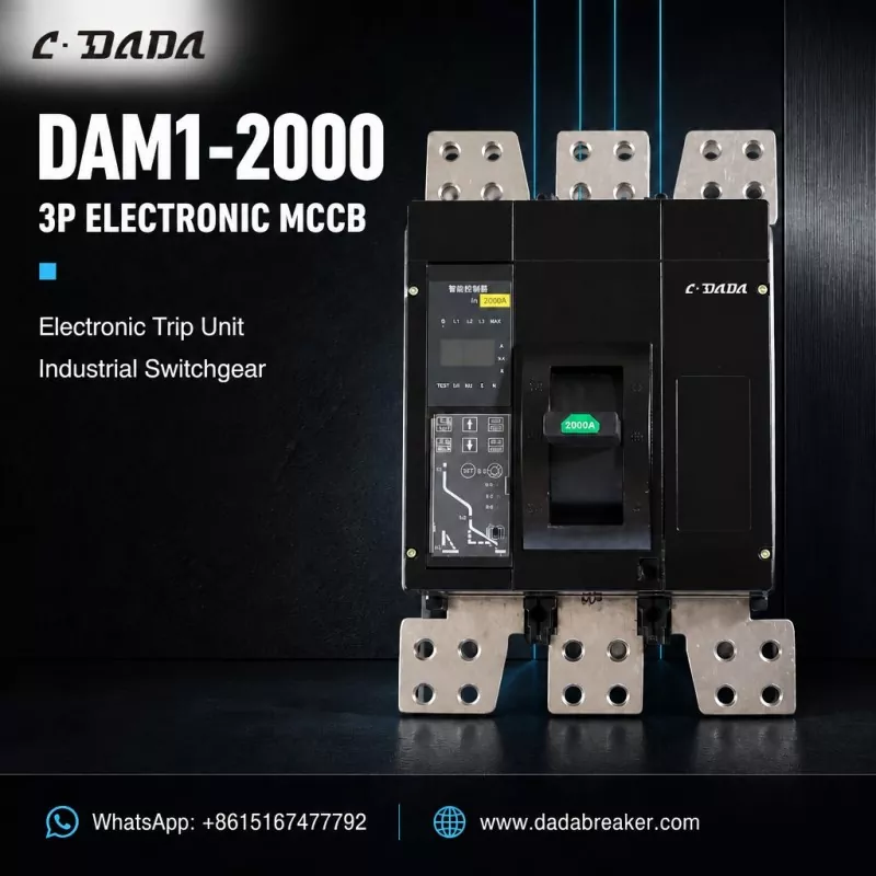 DAM1-2000 3P Electronic MCCB mo Alamanuia Switchgear | C·DADA Eletise